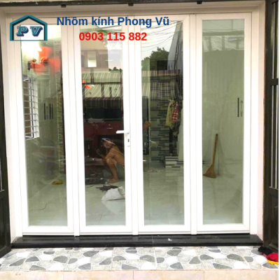 Thi công cửa đi nhôm kính 4 tại Huyện Bình Chánh, TPHCM