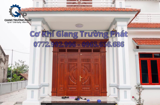 THI CÔNG LẮP ĐẶT CỬA THÉP GIẢ GỖ TẠI CỦ CHI TPHCM