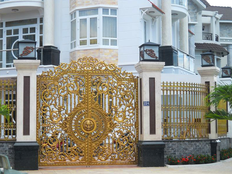 Cổng nhôm đúc biệt thự đẹp uy tín tại TP Hồ Chí Minh