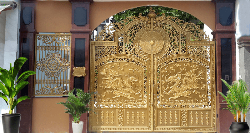 Làm cổng nhôm đúc tại Tây Ninh