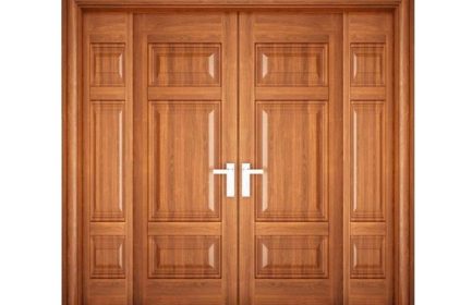 Cửa nhôm nguyên tấm vân gỗ tại Long Khánh